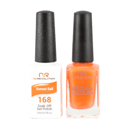 NuRevolution Trio Duo Gel &amp; Lacquer 168 Sunset Sail - EMOI SUPPLY