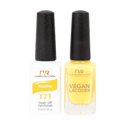 NuRevolution Trio Duo Gel &amp; Lacquer 171 Sunshine - EMOI SUPPLY