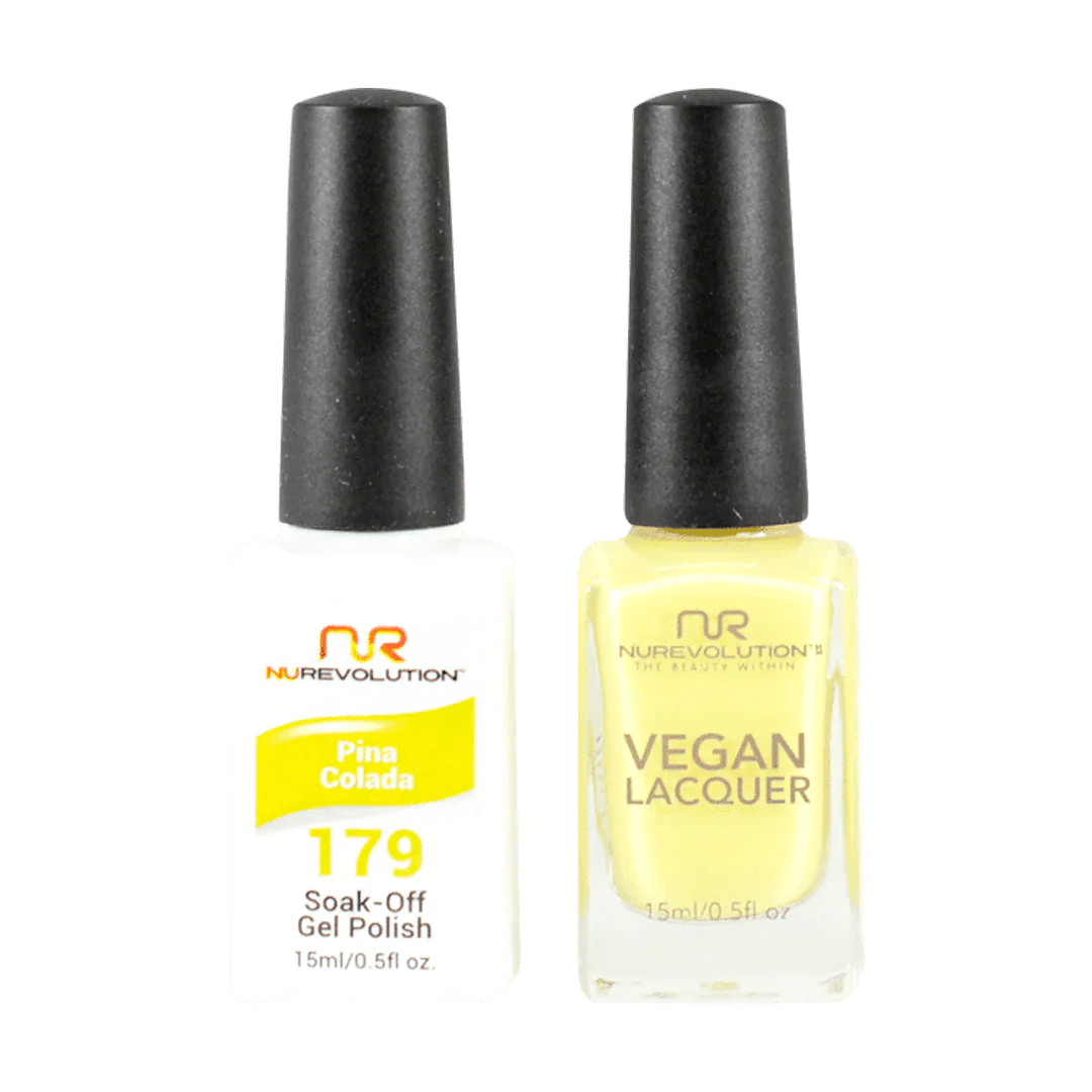 NuRevolution Trio Duo Gel &amp; Lacquer 179 Pina Colada - EMOI SUPPLY
