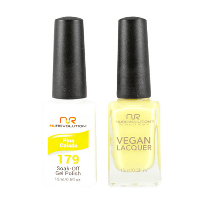 NuRevolution Trio Duo Gel &amp; Lacquer 179 Pina Colada - EMOI SUPPLY