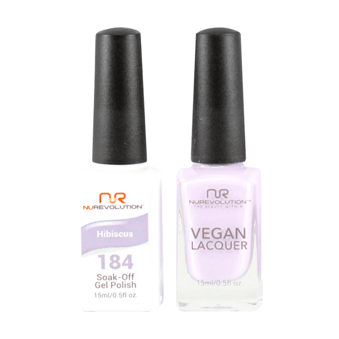 NuRevolution Trio Duo Gel &amp; Lacquer 184 Hibiscus - EMOI SUPPLY