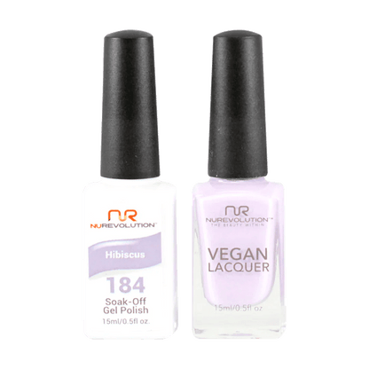 NuRevolution Trio Duo Gel &amp; Lacquer 184 Hibiscus - EMOI SUPPLY
