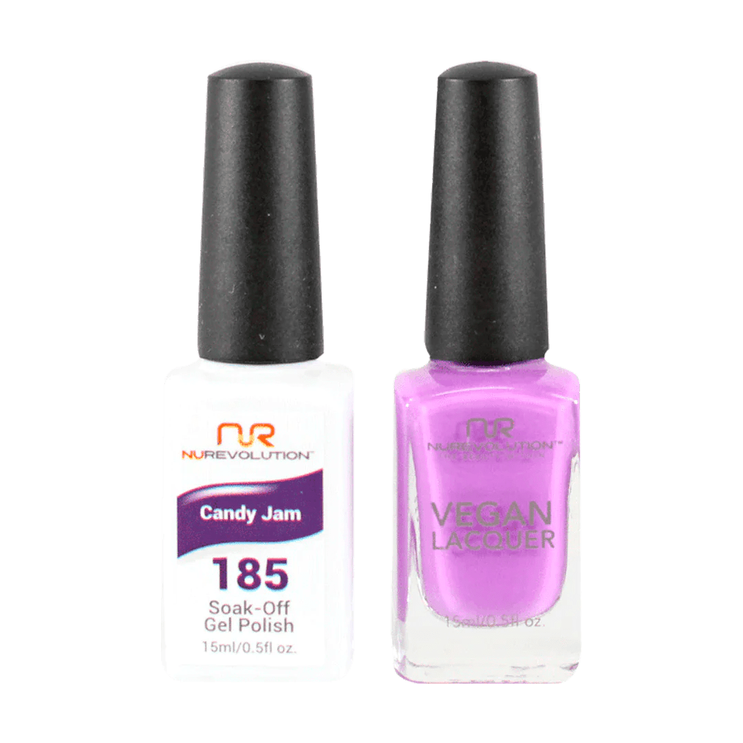 NuRevolution Trio Duo Gel &amp; Lacquer 185 Candy Jam - EMOI SUPPLY