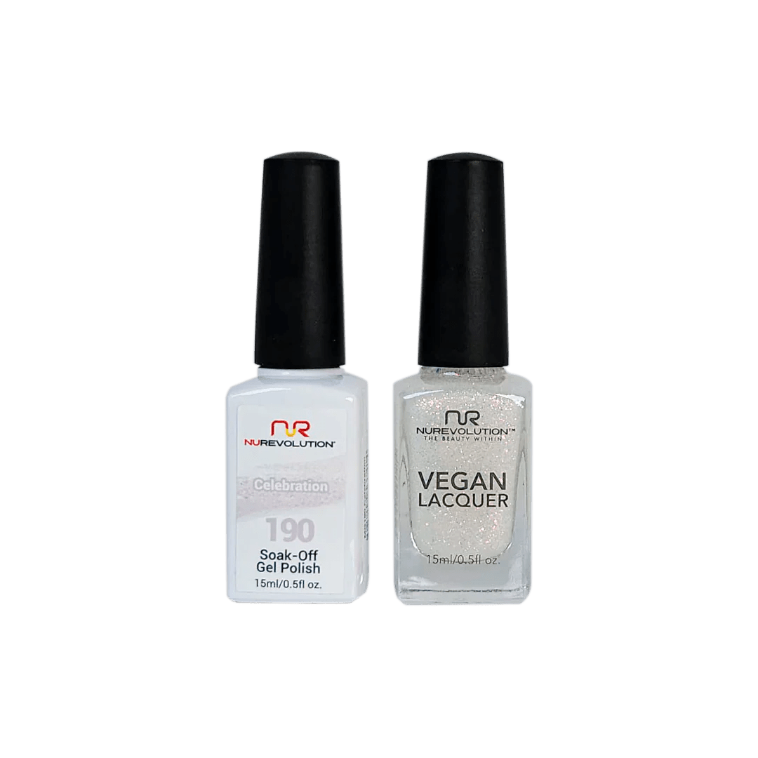 NuRevolution Trio Duo Gel &amp; Lacquer 190 Celebration - EMOI SUPPLY