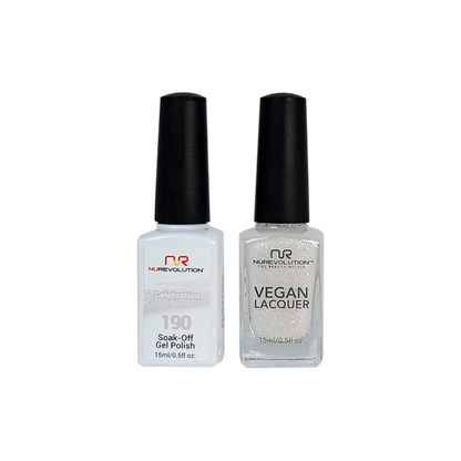 NuRevolution Trio Duo Gel &amp; Lacquer 190 Celebration - EMOI SUPPLY