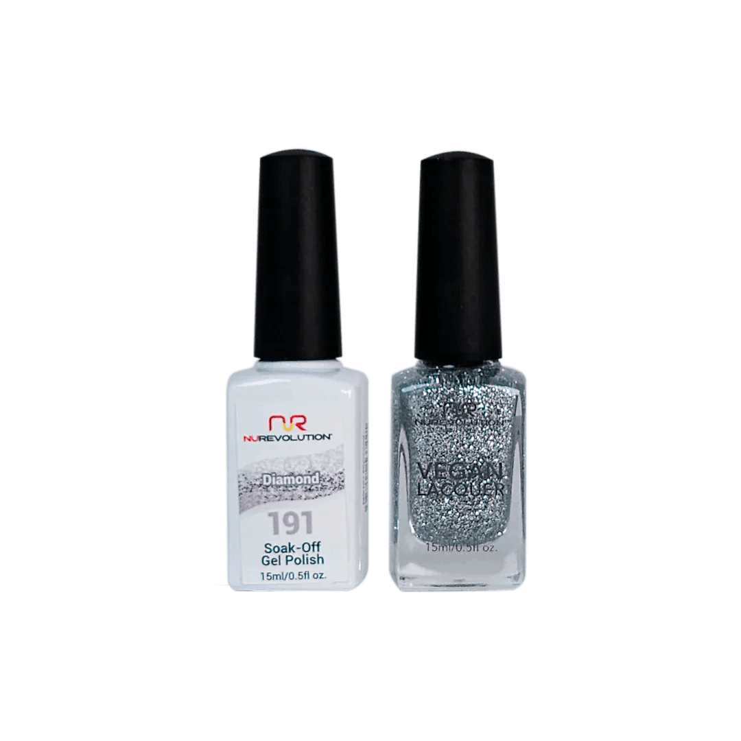 NuRevolution Trio Duo Gel &amp; Lacquer 191 Diamond - EMOI SUPPLY
