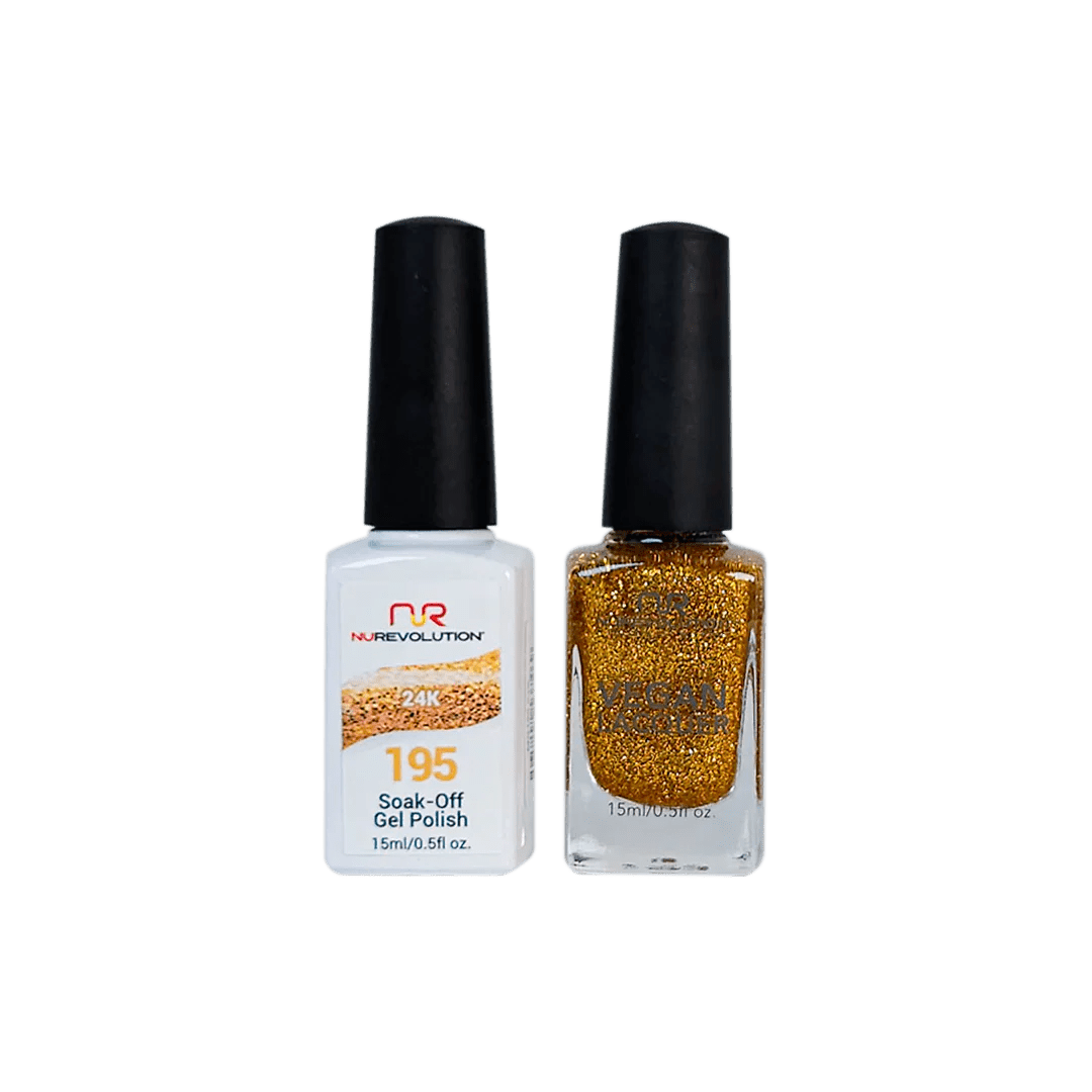 NuRevolution Trio Duo Gel & Lacquer 195 24K - EMOI SUPPLY