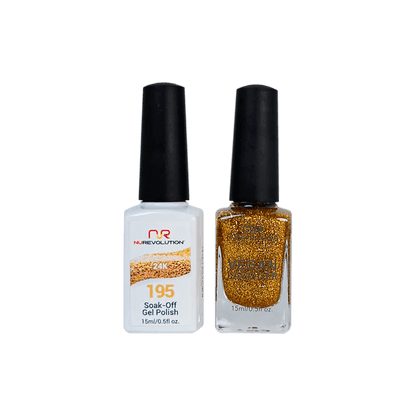 NuRevolution Trio Duo Gel &amp; Lacquer 195 24K - EMOI SUPPLY