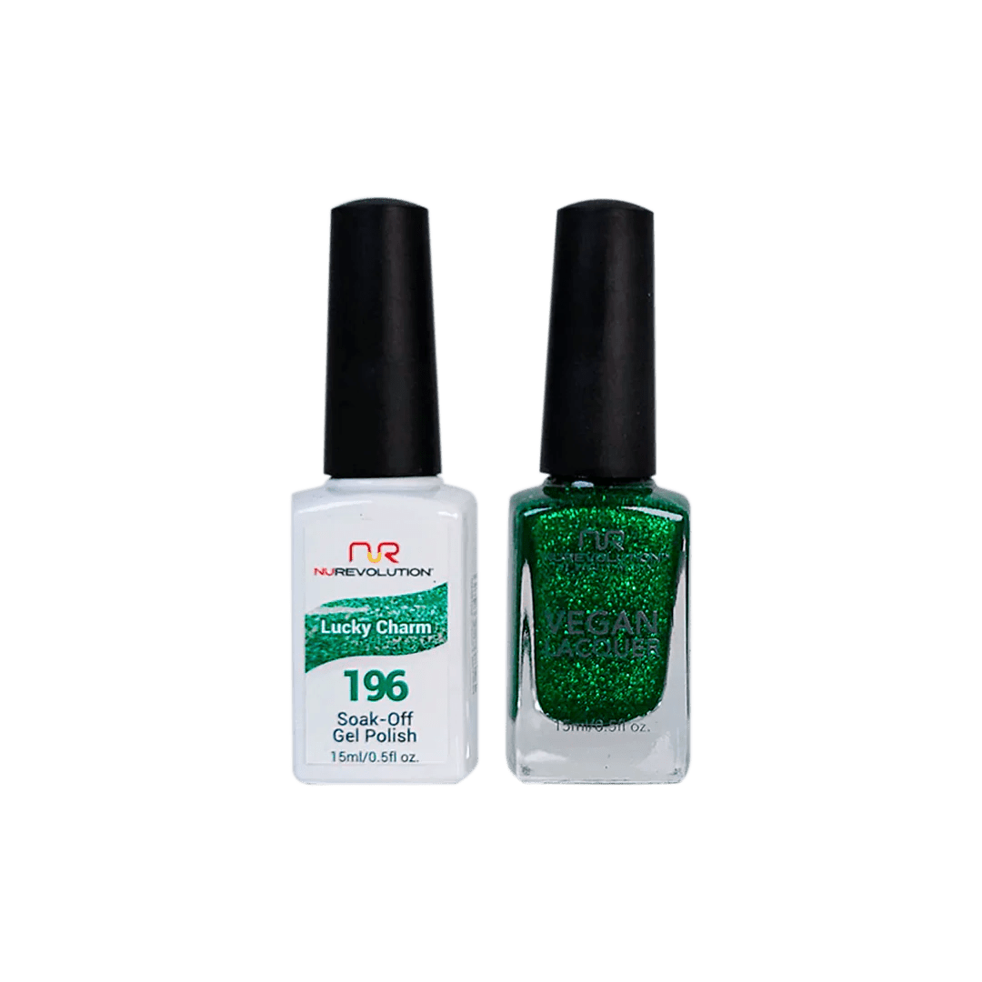 NuRevolution Trio Duo Gel &amp; Lacquer 196 Lucky Charm - EMOI SUPPLY