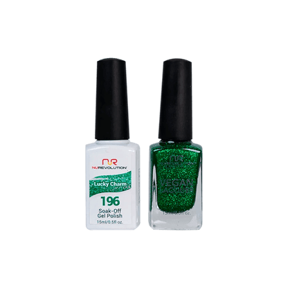 NuRevolution Trio Duo Gel &amp; Lacquer 196 Lucky Charm - EMOI SUPPLY