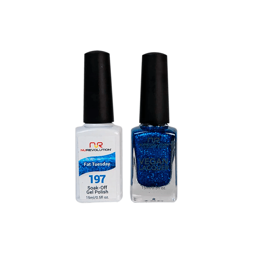 NuRevolution Trio Duo Gel &amp; Lacquer 197 Fat Tuesday - EMOI SUPPLY