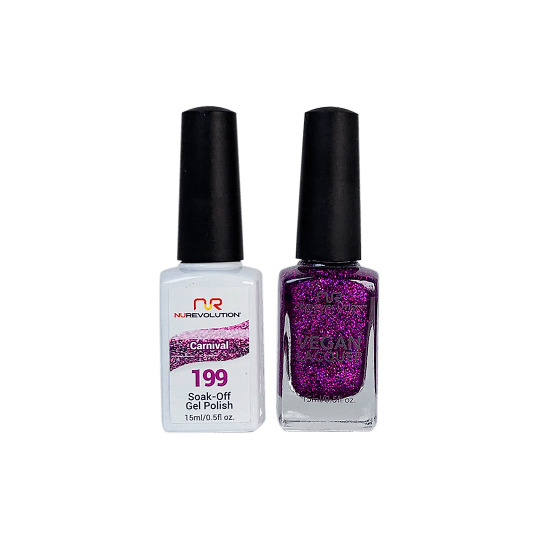 NuRevolution Trio Duo Gel &amp; Lacquer 199 Carnival - EMOI SUPPLY