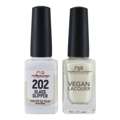 NuRevolution Trio Duo Gel &amp; Lacquer 202 Glass Sleeper - EMOI SUPPLY