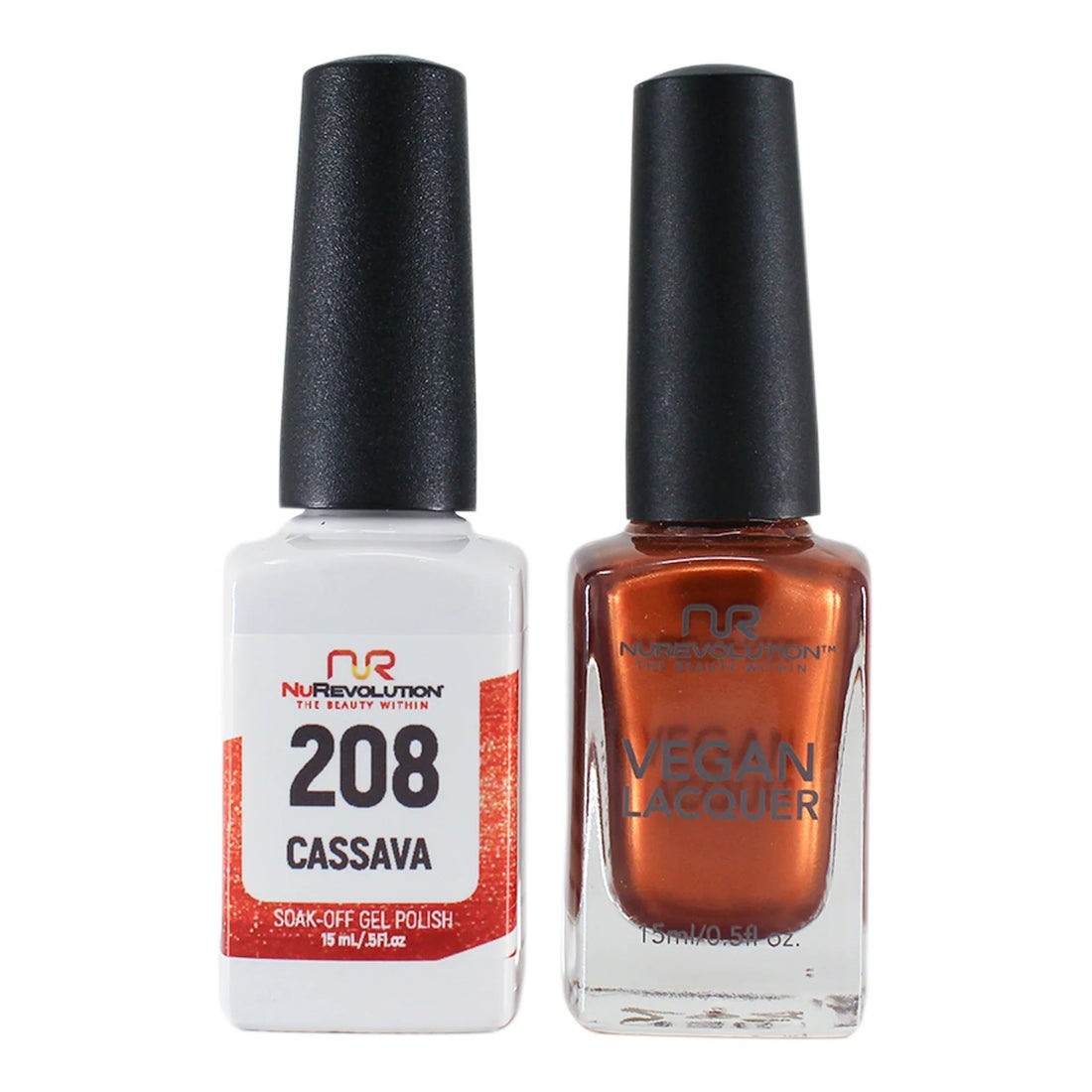 NuRevolution Trio Duo Gel & Lacquer 208 Cassava - EMOI SUPPLY