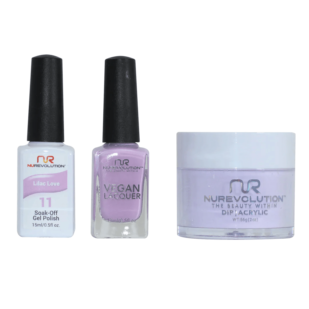 NuRevolution Trio set 011 Lilac Love - EMOI SUPPLY