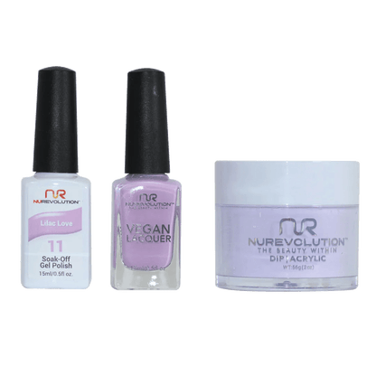 NuRevolution Trio set 011 Lilac Love - EMOI SUPPLY