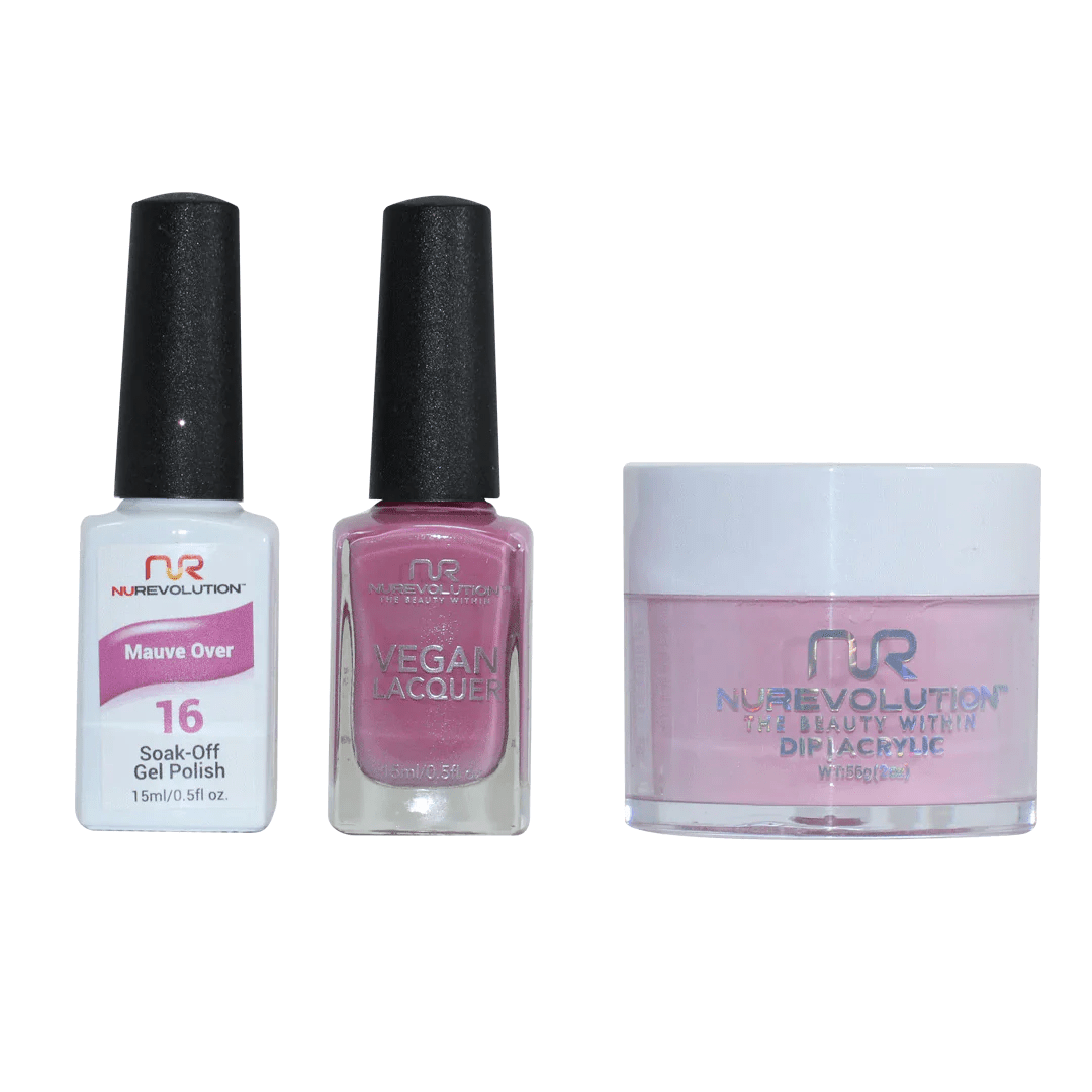 NuRevolution Trio set 016 Mauve Over - EMOI SUPPLY