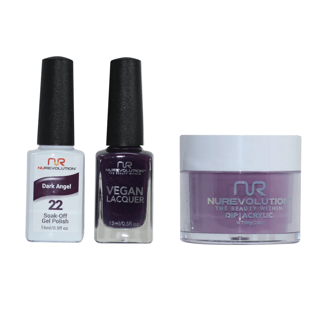 NuRevolution Trio set 022 Dark Angel - EMOI SUPPLY