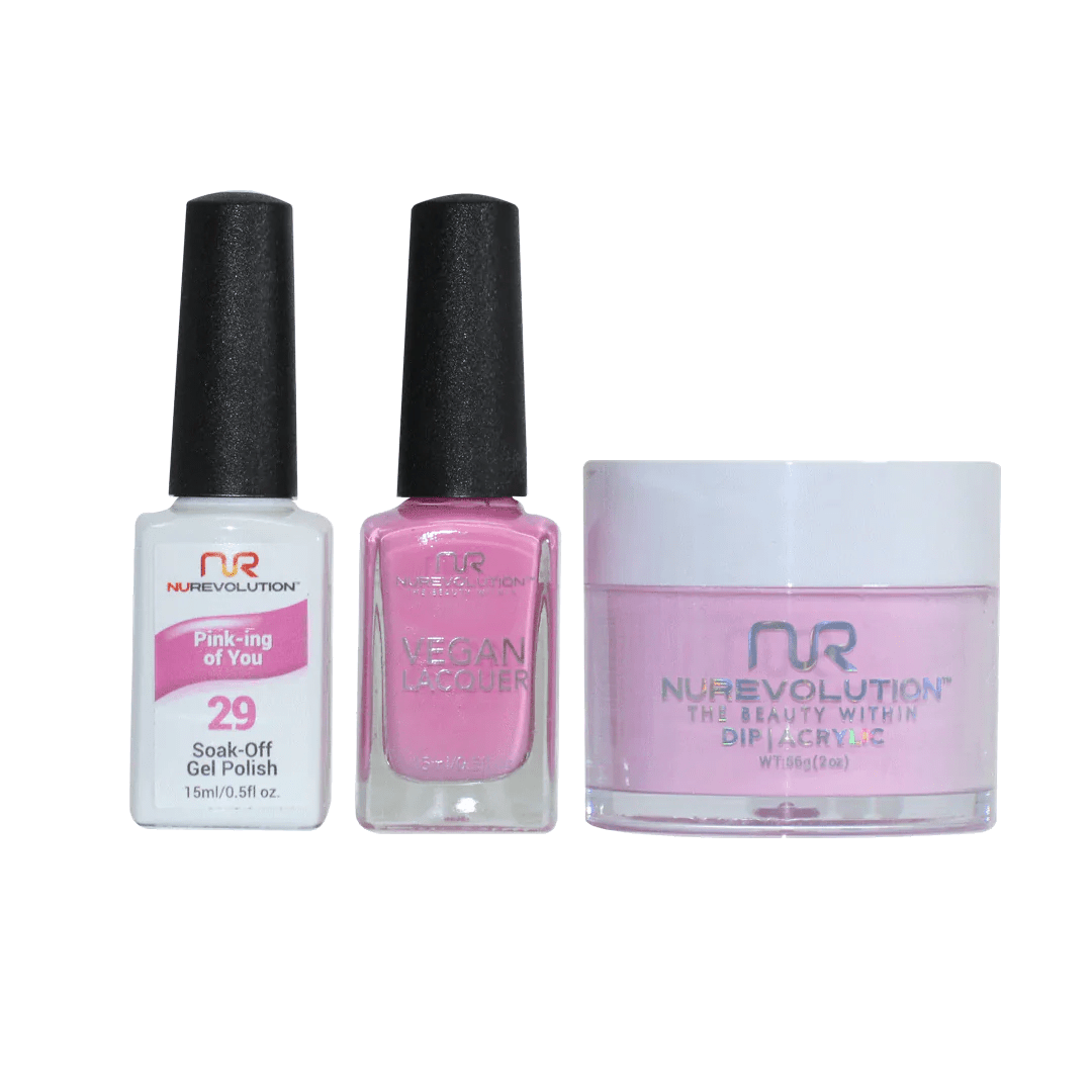 NuRevolution Trio set 029 Pink - ing Of You - EMOI SUPPLY