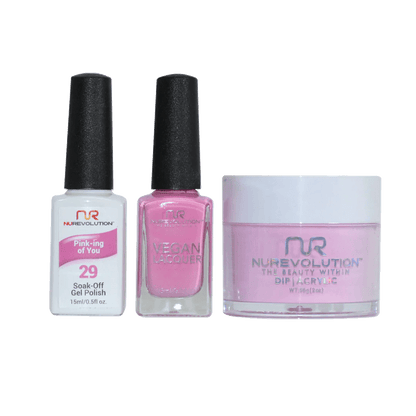 NuRevolution Trio set 029 Pink - ing Of You - EMOI SUPPLY
