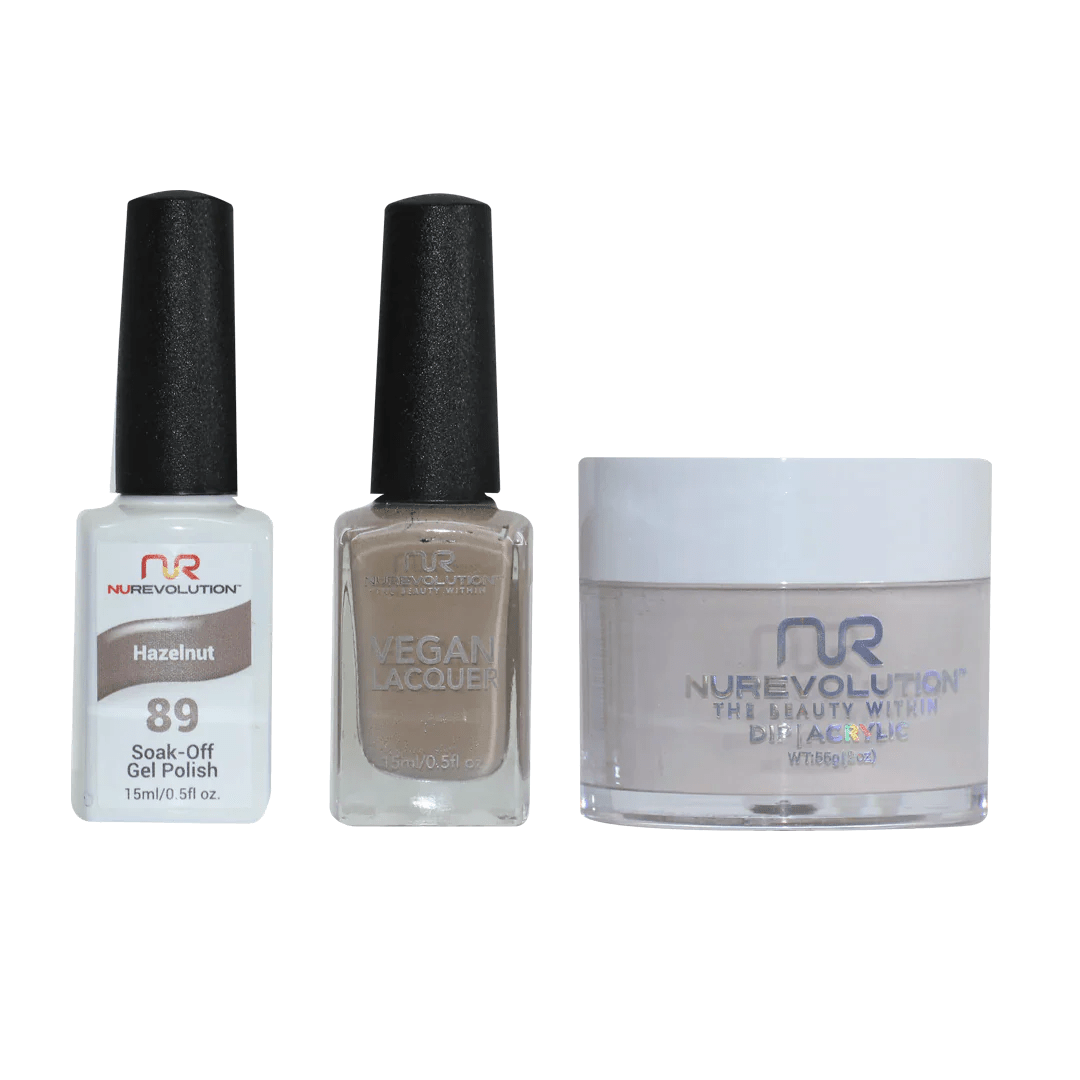 NuRevolution Trio set 089 Hazelnut - EMOI SUPPLY