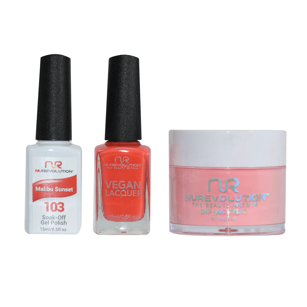 NuRevolution Trio set 103 Malibu Sunset - EMOI SUPPLY