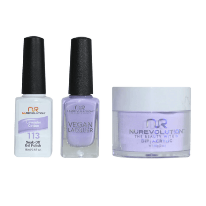 NuRevolution Trio set 113 Lavender cotton - EMOI SUPPLY
