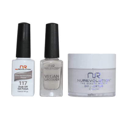 NuRevolution Trio set 117 Extra Marshmallow, Please - EMOI SUPPLY
