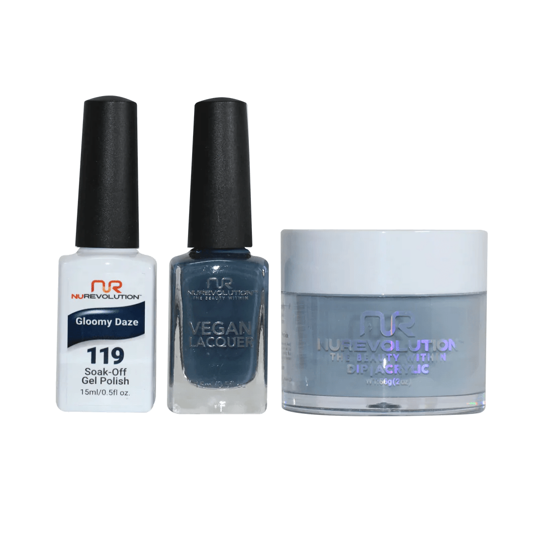 NuRevolution Trio set 119 Gloomy Daze - EMOI SUPPLY