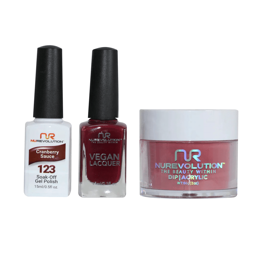 NuRevolution Trio set 123 Cranberry Sauce - EMOI SUPPLY