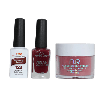 NuRevolution Trio set 123 Cranberry Sauce - EMOI SUPPLY