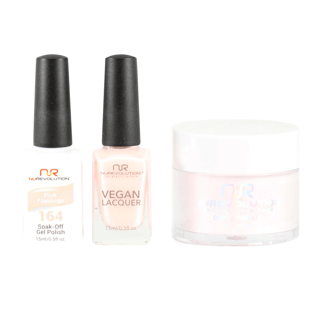 NuRevolution Trio set 164 Pink Flamingo - EMOI SUPPLY