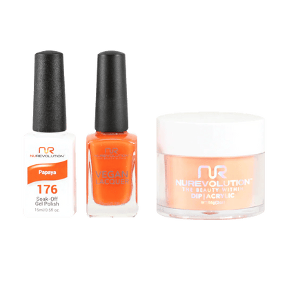 NuRevolution Trio set 176 Papaya - EMOI SUPPLY