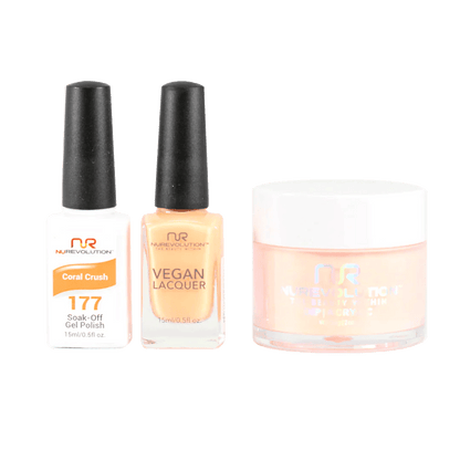 NuRevolution Trio set 177 Coral Crush - EMOI SUPPLY