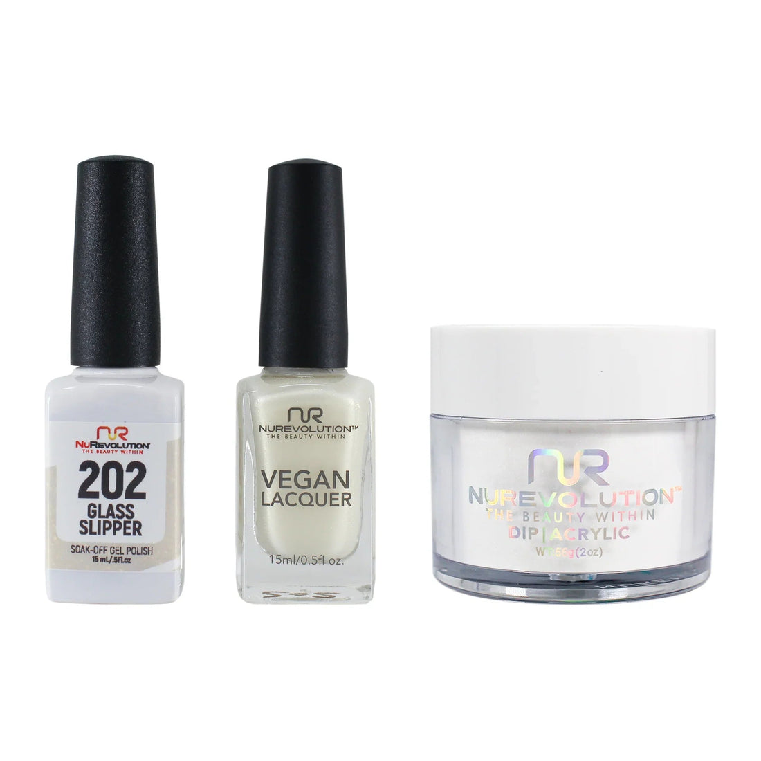 NuRevolution Trio set 202 Glass Slipper - EMOI SUPPLY