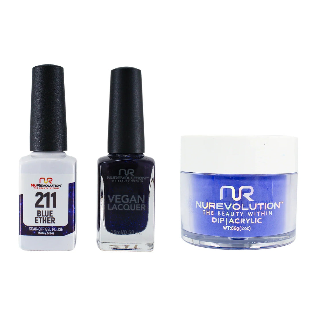 NuRevolution Trio set 211 Blue Ether - EMOI SUPPLY