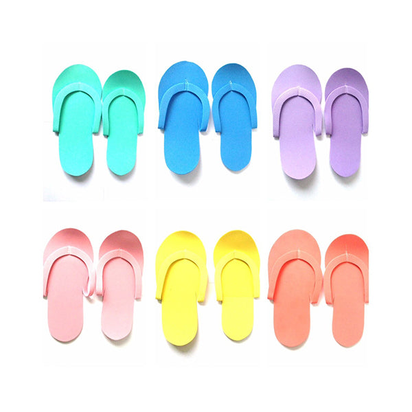Disposable Pedicure Flip Flops Pack of 6